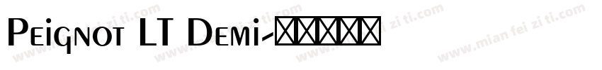 Peignot LT Demi字体转换